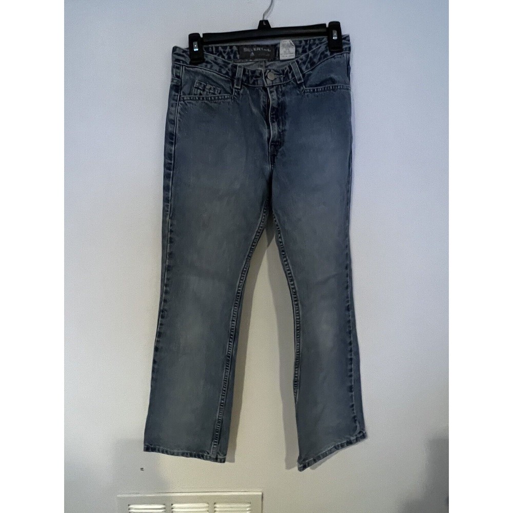 Vtg Silvertab Levis Y2K Womens Jeans 3 S (28x29) Short Cotton Denim Straight
